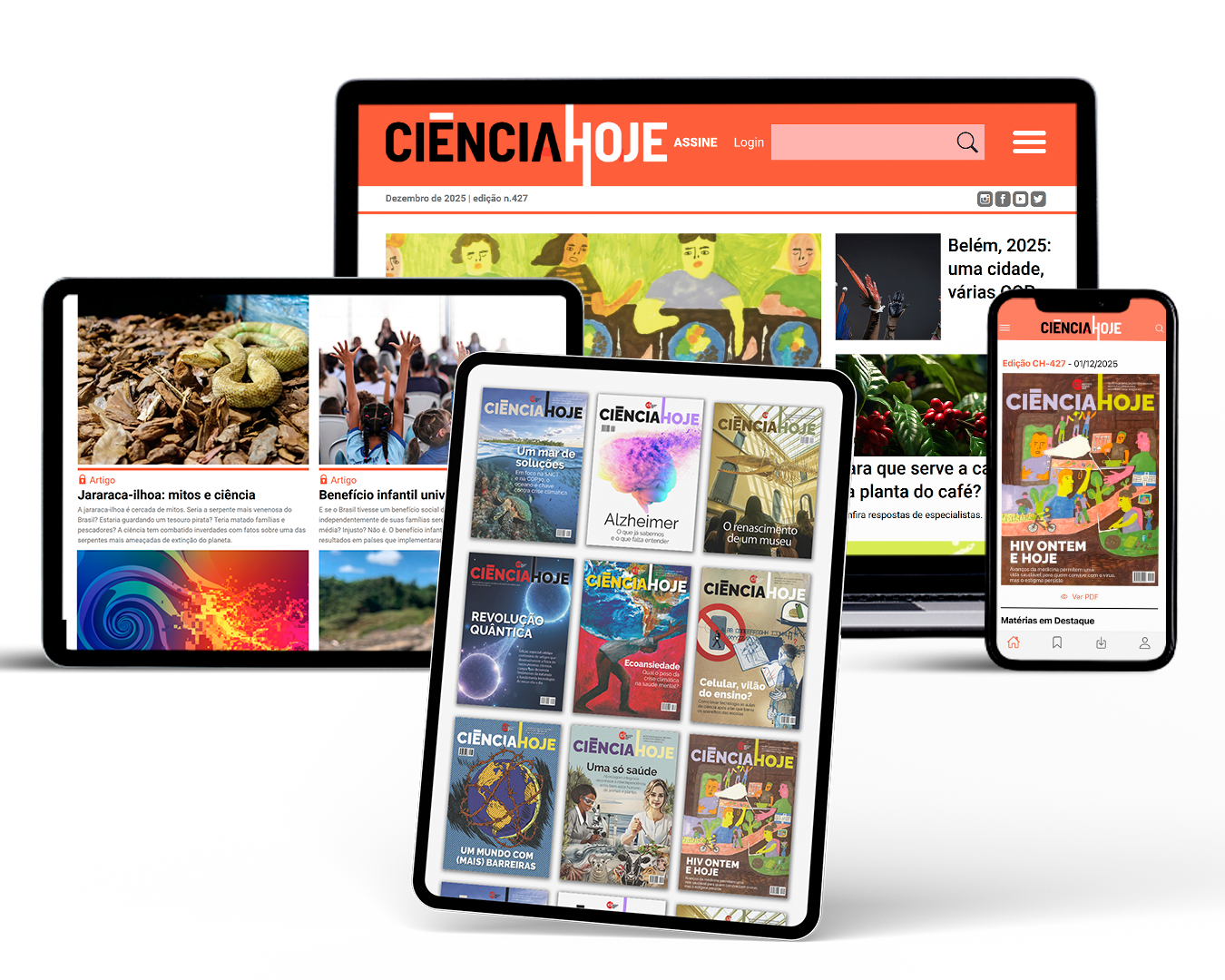 Assinatura Versão Impressa Ciência Hoje com Digital
