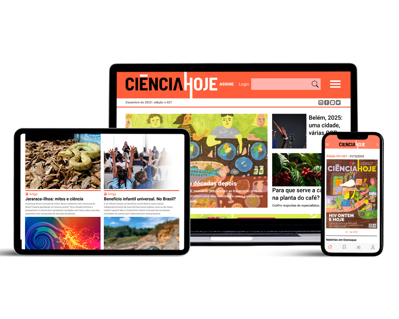 Assinatura Versão Digital Ciência Hoje